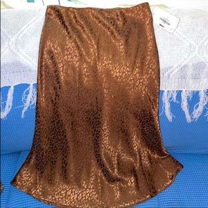 Boutique satin skirt NWT